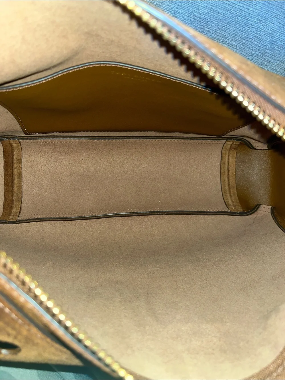 Tory Burch Romy Suede Shoulder Bag - Picture 4 of 4